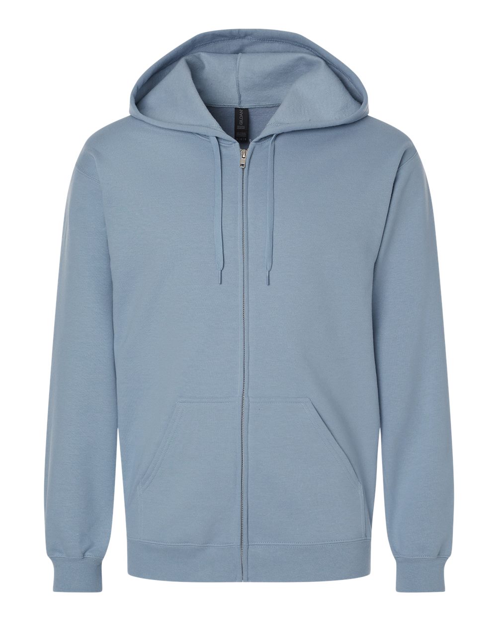 Unisex Softstyle® Full-Zip Hooded Sweatshirt - Front - B24260753 - Stone Blue