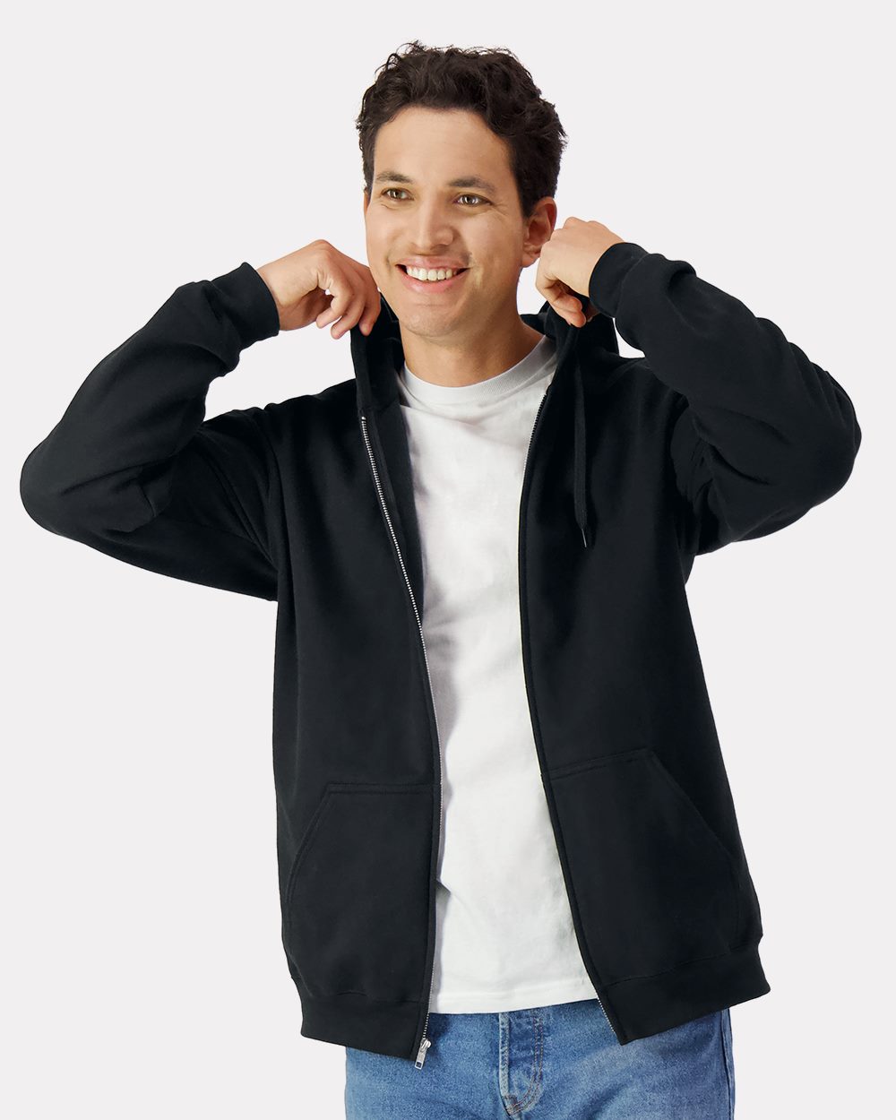 Unisex Softstyle® Full-Zip Hooded Sweatshirt - styleImage