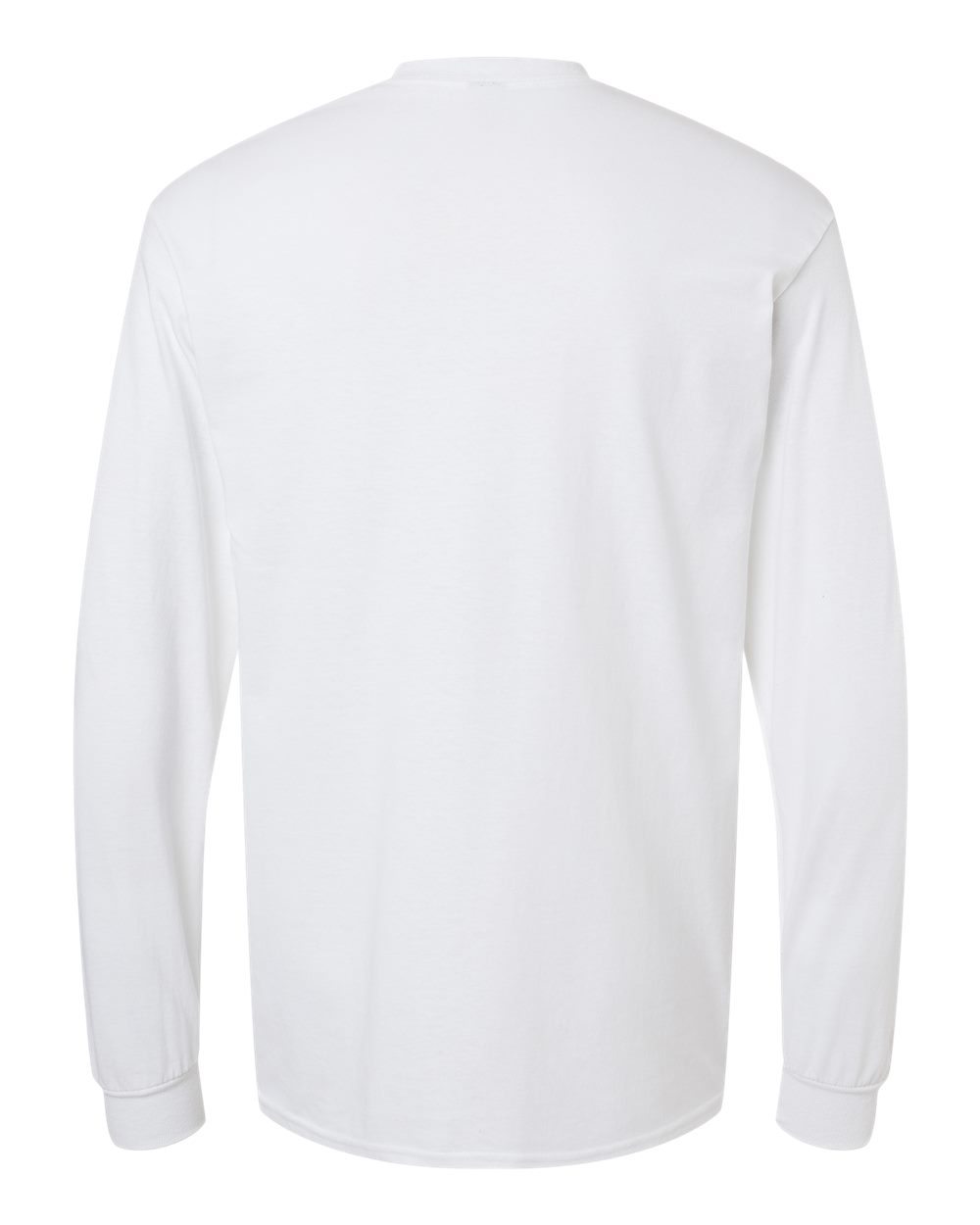 Men's Heavy Cotton™ Long Sleeve T-Shirt - Back - B04060003 - White