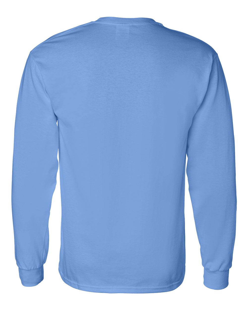 Men's Heavy Cotton™ Long Sleeve T-Shirt - Back - B04060263 - Carolina Blue