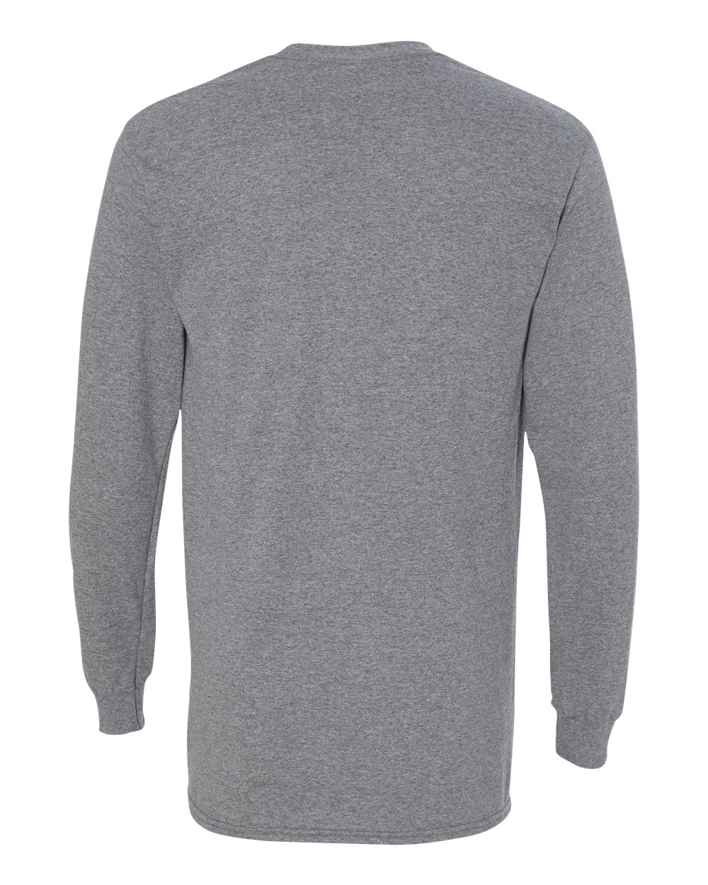Men's Heavy Cotton™ Long Sleeve T-Shirt - Back - B04060493 - Graphite Heather