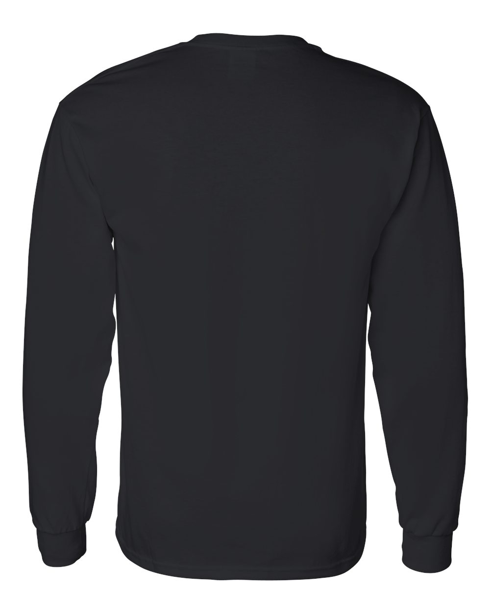 Men's Heavy Cotton™ Long Sleeve T-Shirt - Back - B04060503 - Black