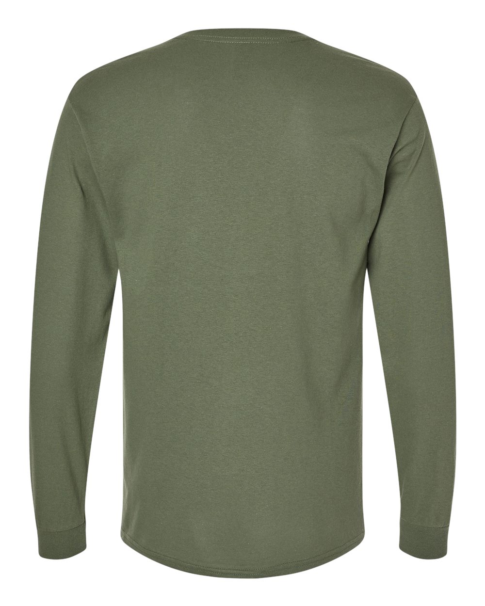 Men's Heavy Cotton™ Long Sleeve T-Shirt - Back - B04060513 - Military Green