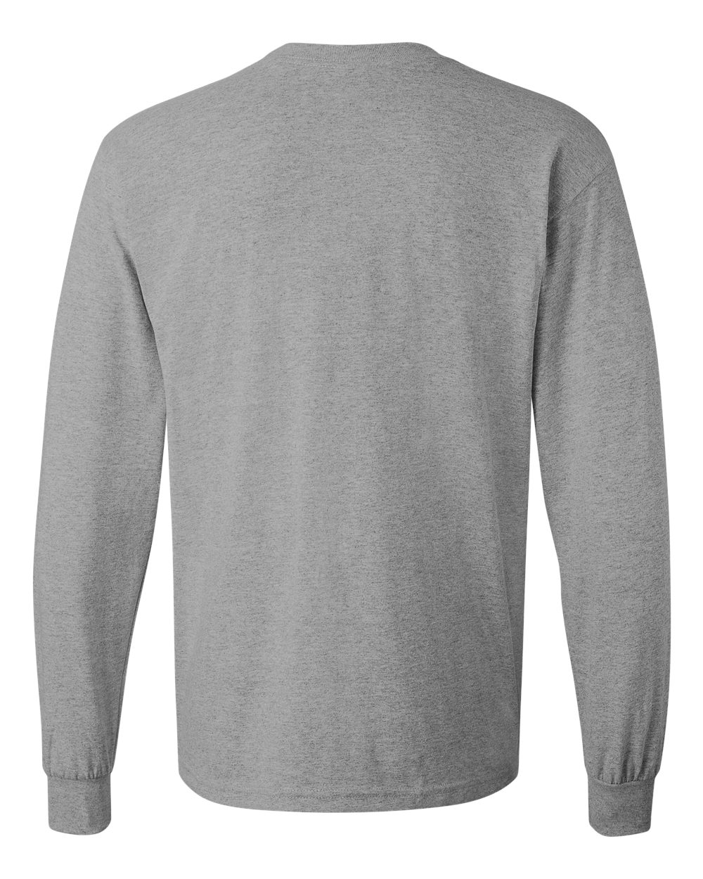 Men's Heavy Cotton™ Long Sleeve T-Shirt - Back - B04060583 - Sport Grey