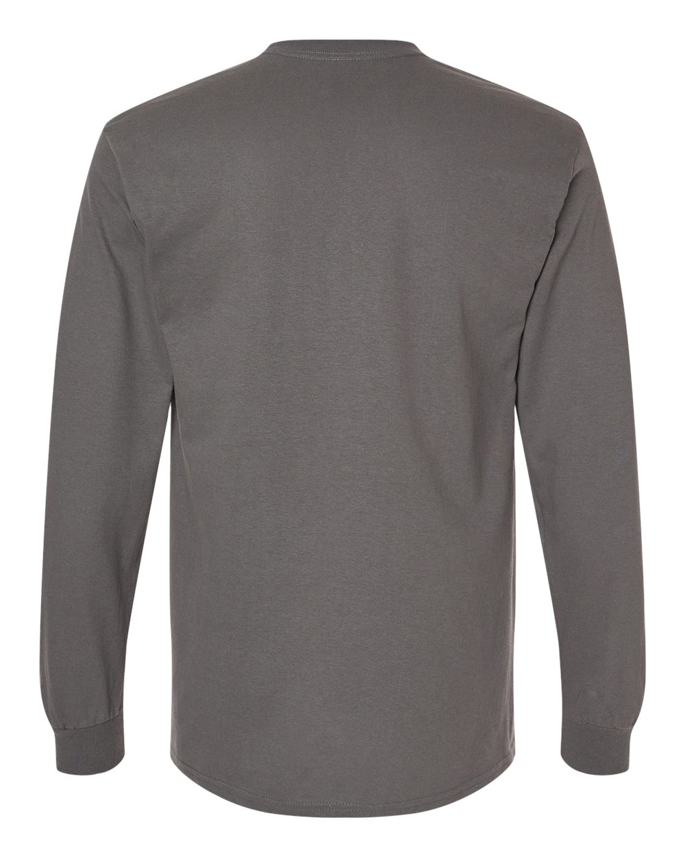 Men's Heavy Cotton™ Long Sleeve T-Shirt - Back - B04060593 - Charcoal