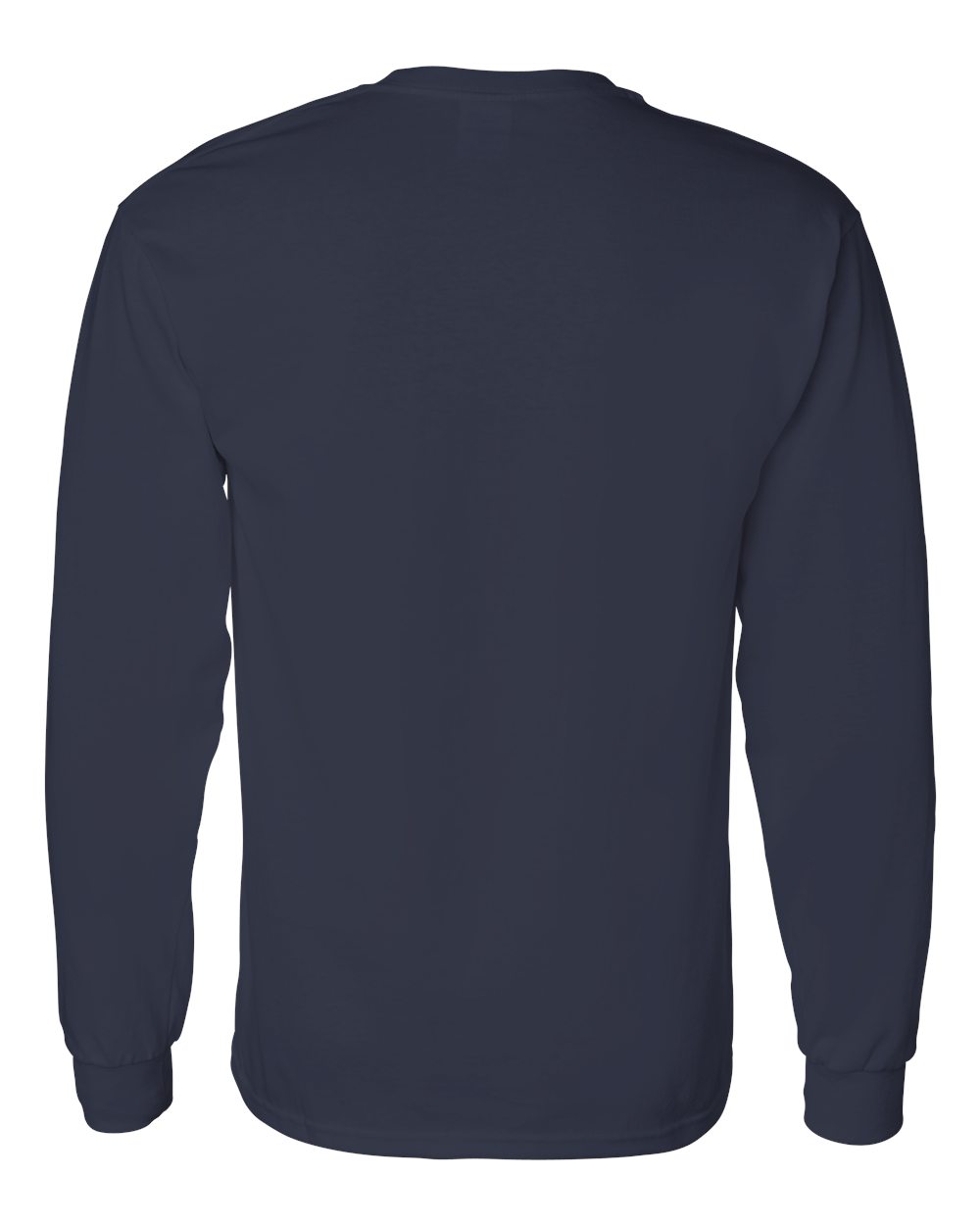 Men's Heavy Cotton™ Long Sleeve T-Shirt - Back - B04060653 - Navy