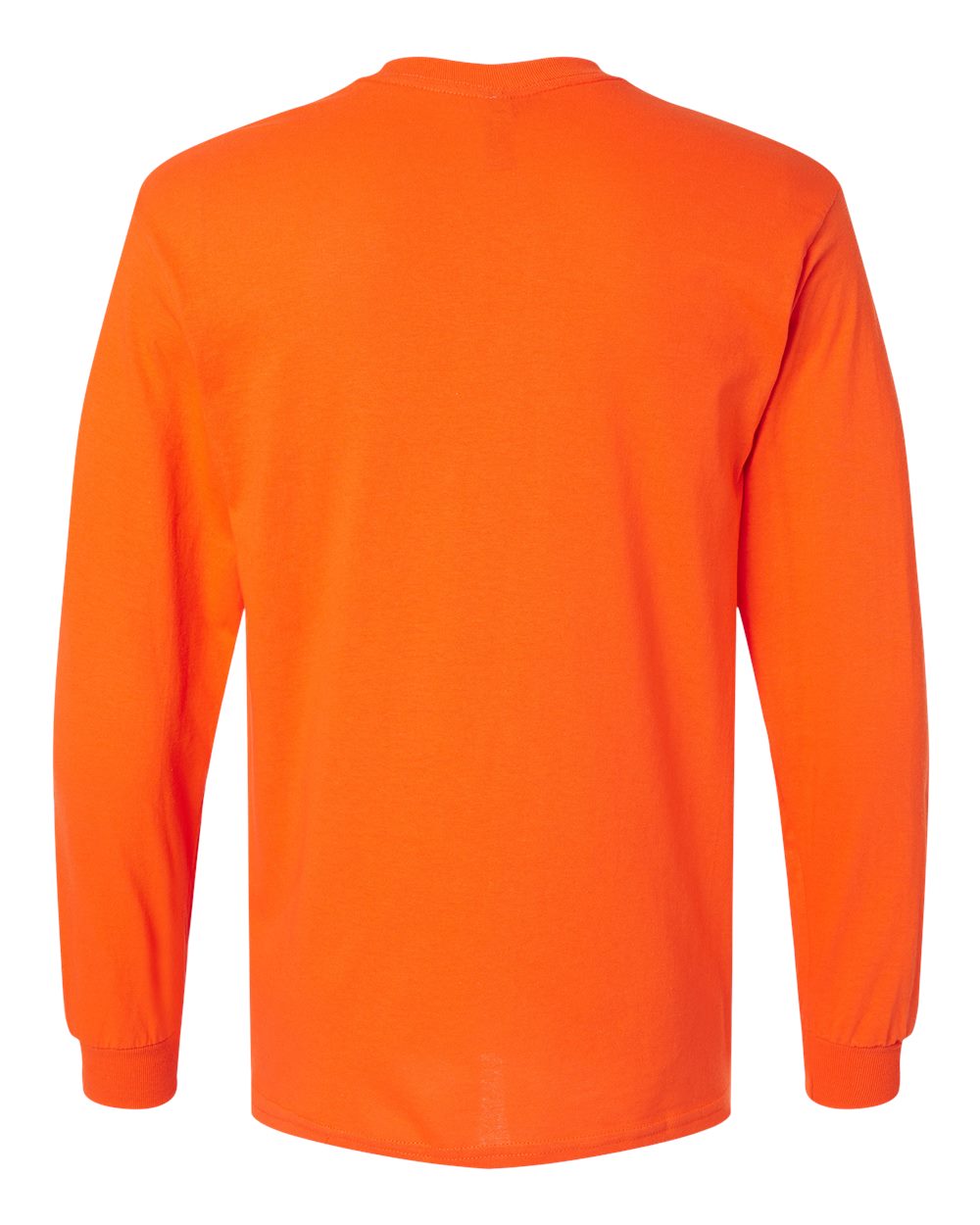 Men's Heavy Cotton™ Long Sleeve T-Shirt - Back - B04060663 - Orange