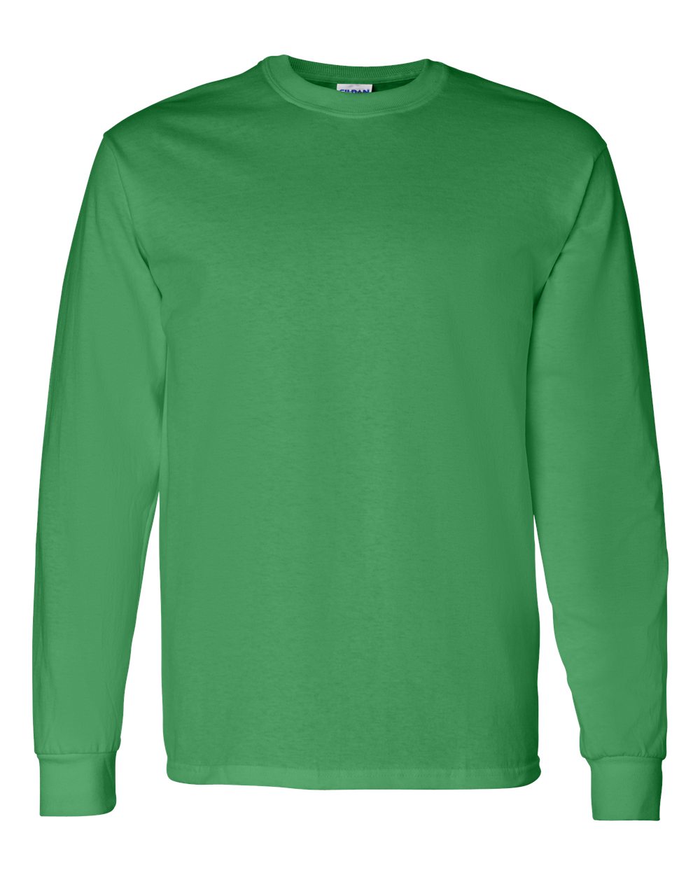 Men's Heavy Cotton™ Long Sleeve T-Shirt - Front - B04060203 - Irish Green