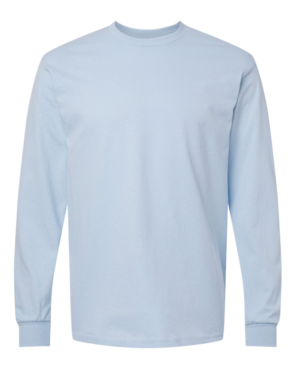 Men's Heavy Cotton™ Long Sleeve T-Shirt - Front - B04060213 - Light Blue