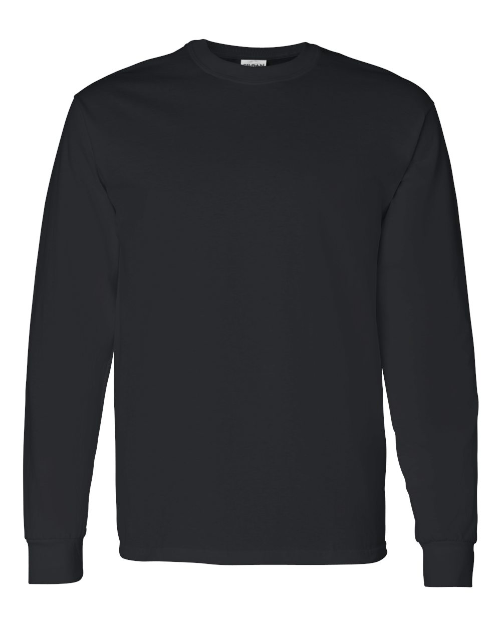 Men's Heavy Cotton™ Long Sleeve T-Shirt - Front - B04060503 - Black