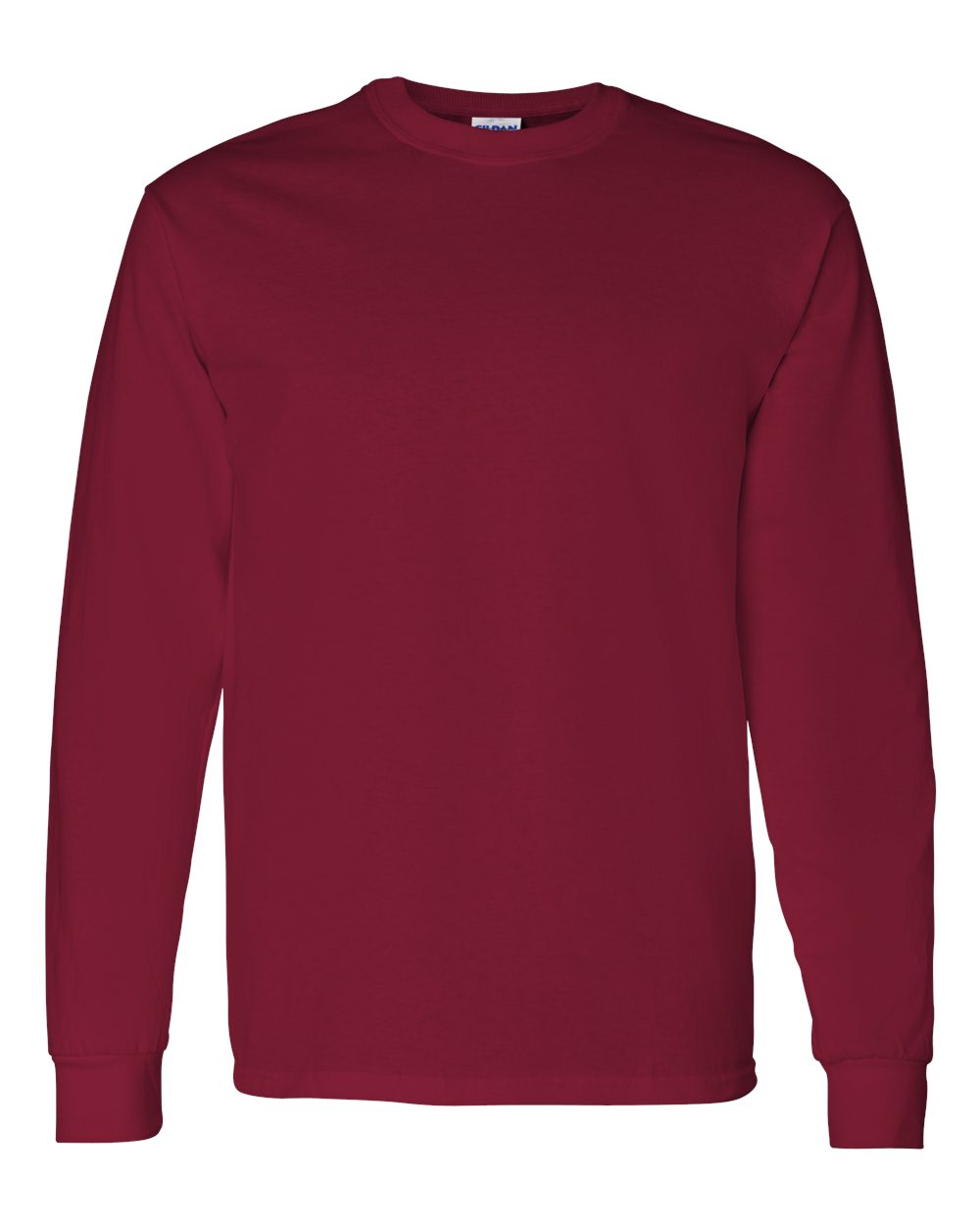 Men's Heavy Cotton™ Long Sleeve T-Shirt - Front - B04060523 - Cardinal Red