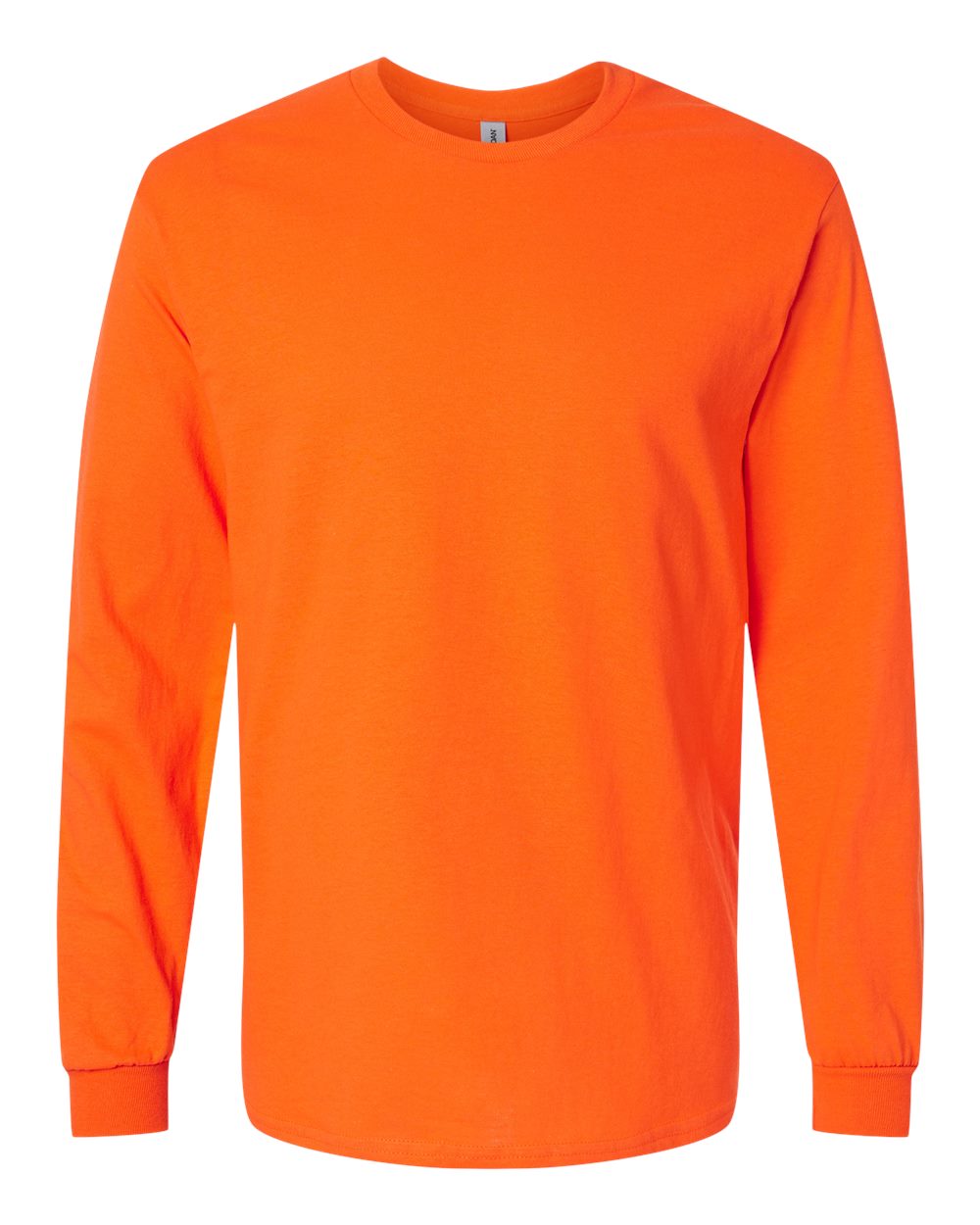 Men's Heavy Cotton™ Long Sleeve T-Shirt - Front - B04060663 - Orange