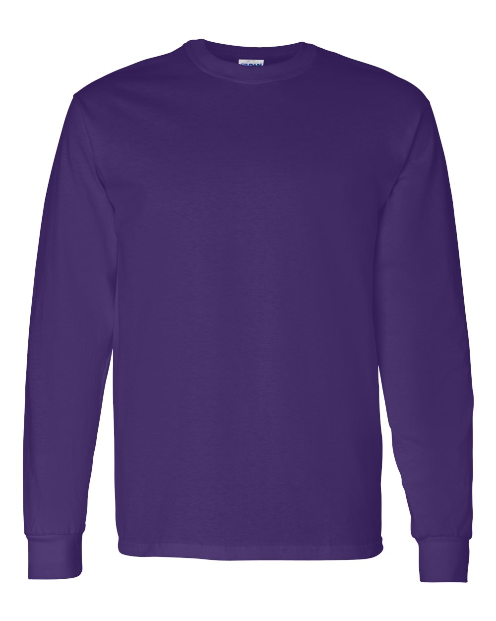 Men's Heavy Cotton™ Long Sleeve T-Shirt - Front - B04060673 - Purple