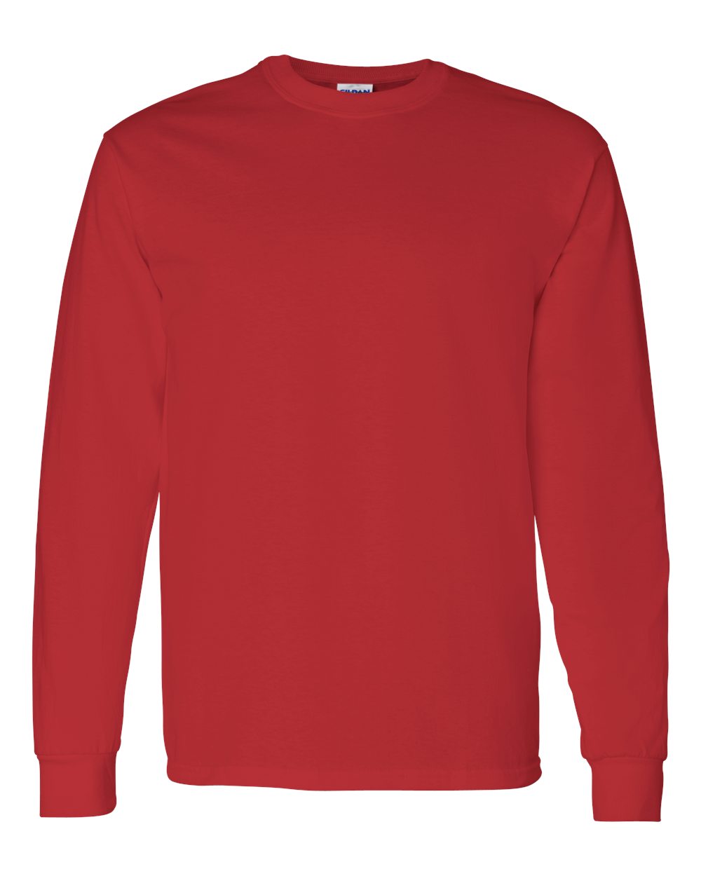 Men's Heavy Cotton™ Long Sleeve T-Shirt - Front - B04060703 - Red