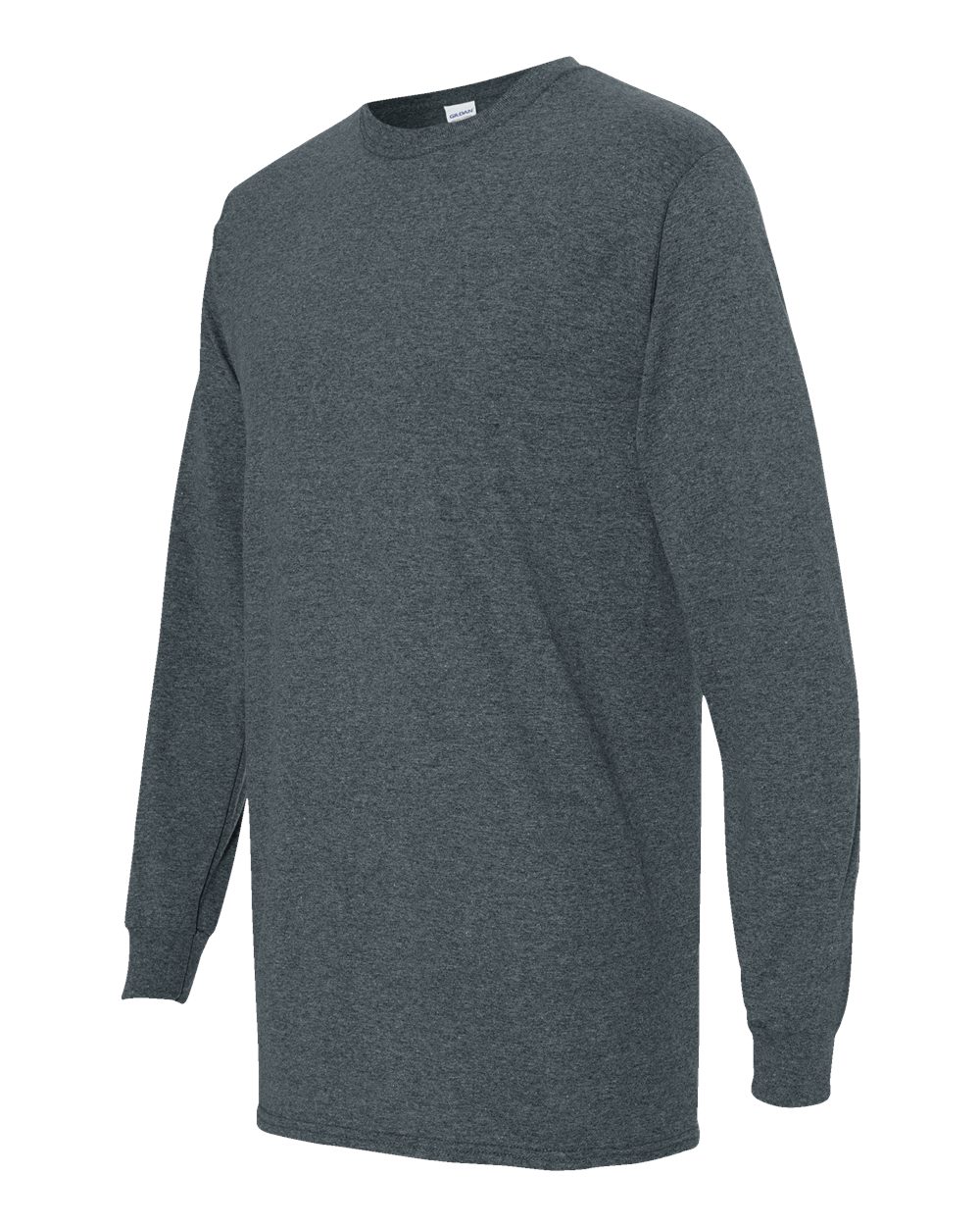 Men's Heavy Cotton™ Long Sleeve T-Shirt - Side - B04060093 - Dark Heather