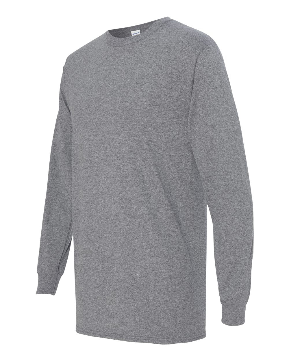 Men's Heavy Cotton™ Long Sleeve T-Shirt - Side - B04060493 - Graphite Heather