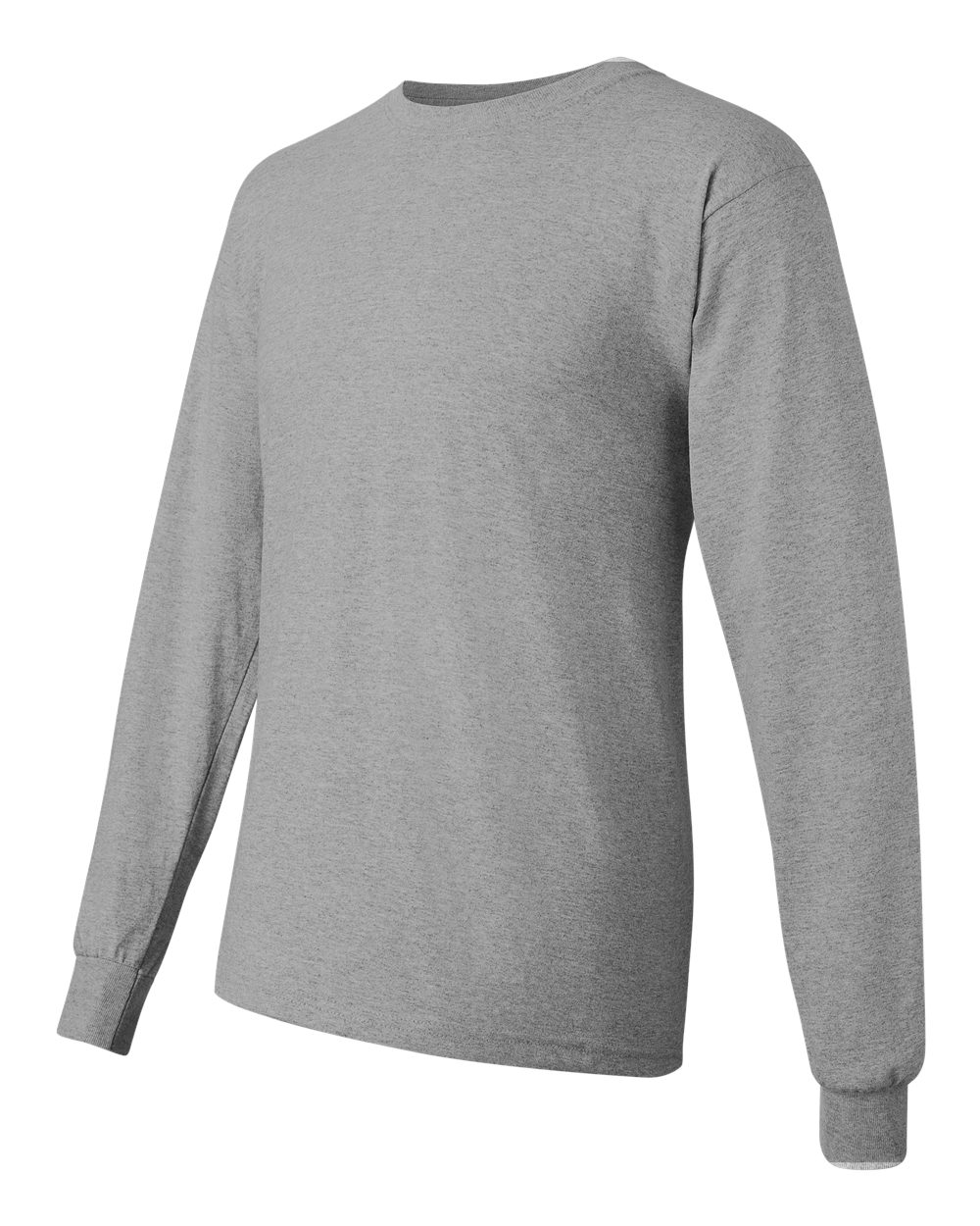 Men's Heavy Cotton™ Long Sleeve T-Shirt - Side - B04060583 - Sport Grey