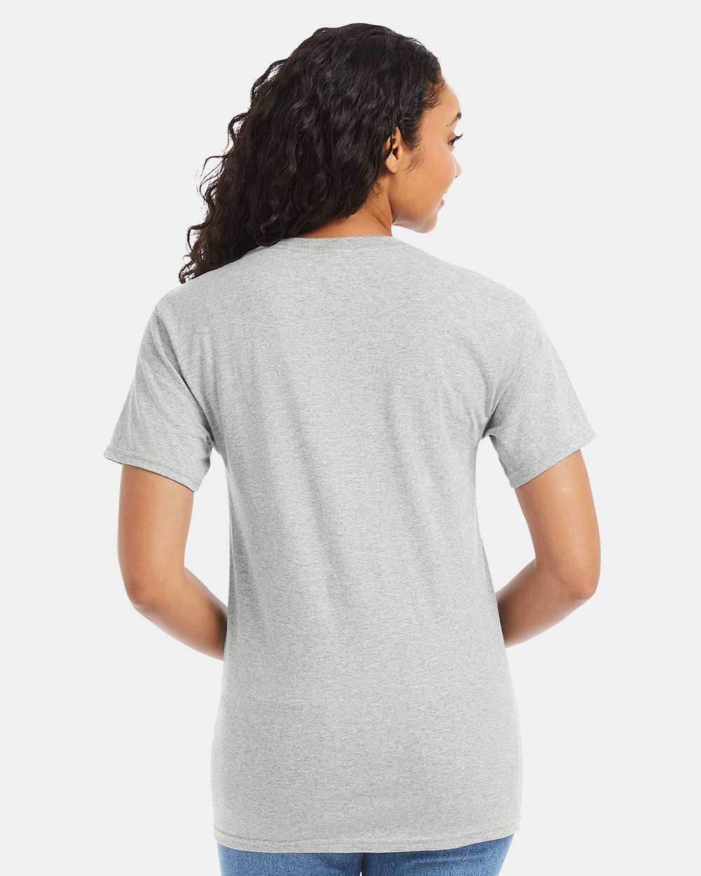 Essential-T T-Shirt - OnModelBack - B00000023 - Ash