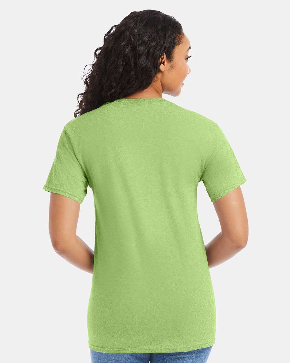 Essential-T T-Shirt - OnModelBack - B00000173 - Lime