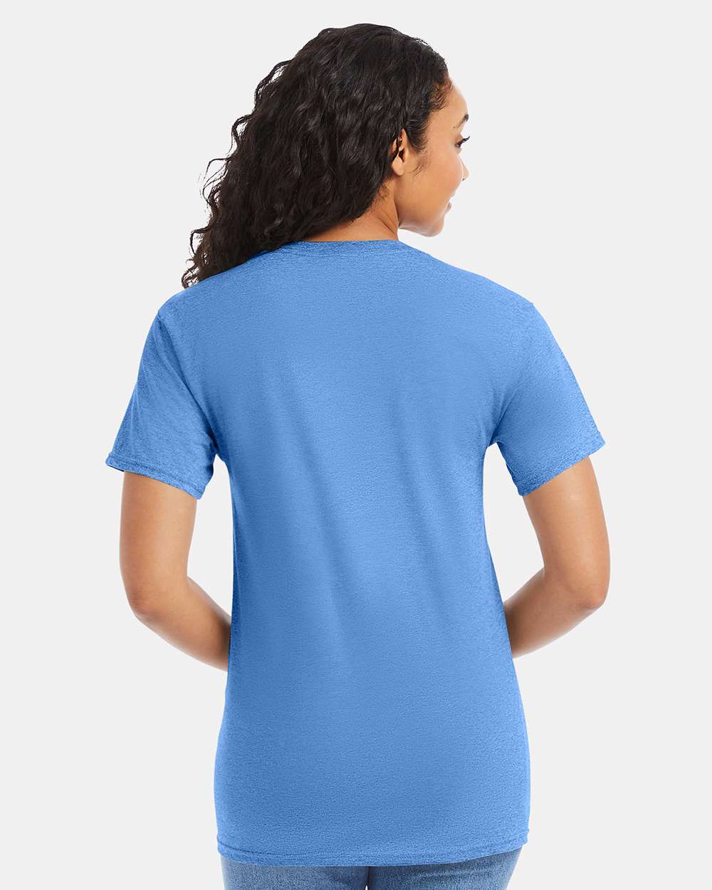 Essential-T T-Shirt - OnModelBack - B00000203 - Carolina Blue