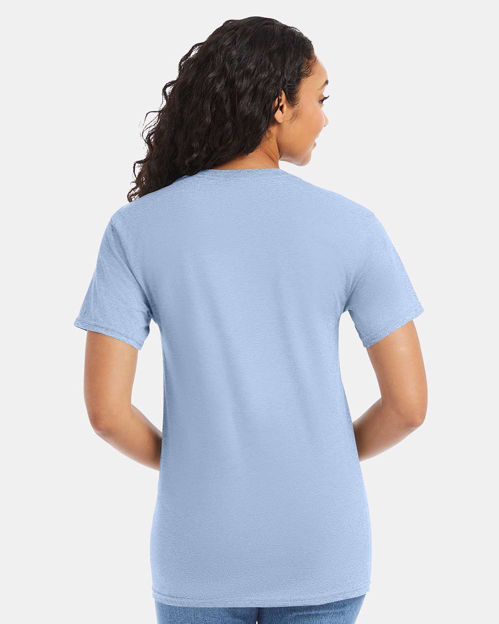 Essential-T T-Shirt - OnModelBack - B00000253 - Light Blue