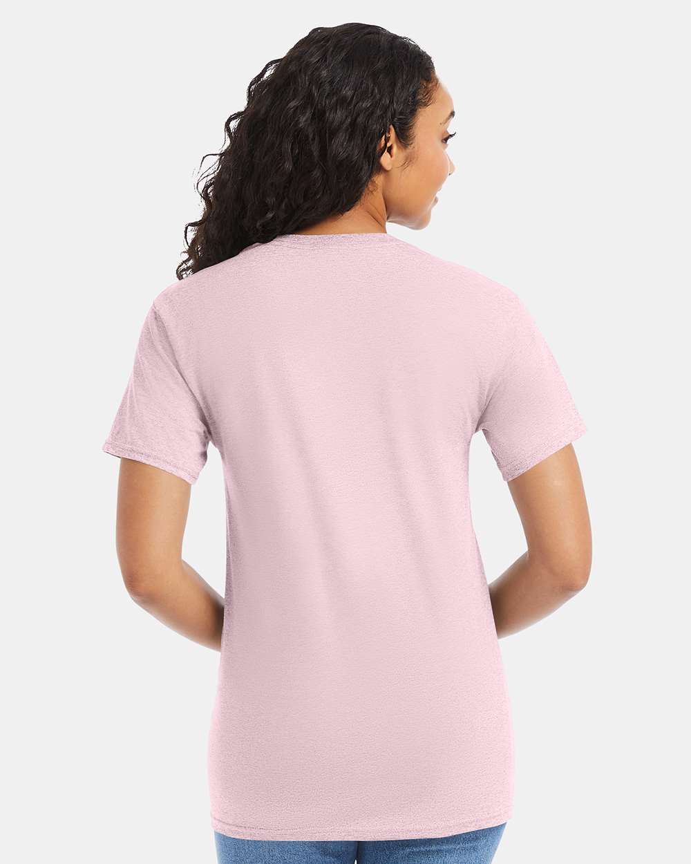 Essential-T T-Shirt - OnModelBack - B00000313 - Pale Pink