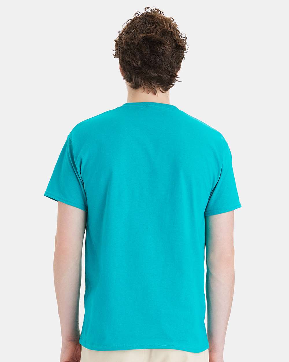 Essential-T T-Shirt - OnModelBack - B00000353 - Athletic Teal