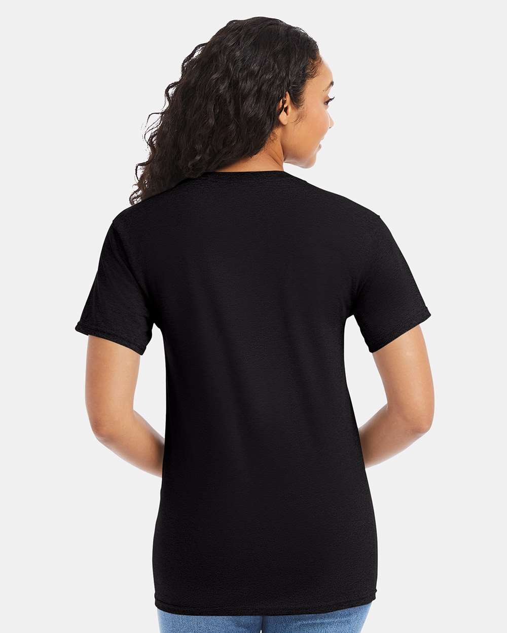 Essential-T T-Shirt - OnModelBack - B00000503 - Black
