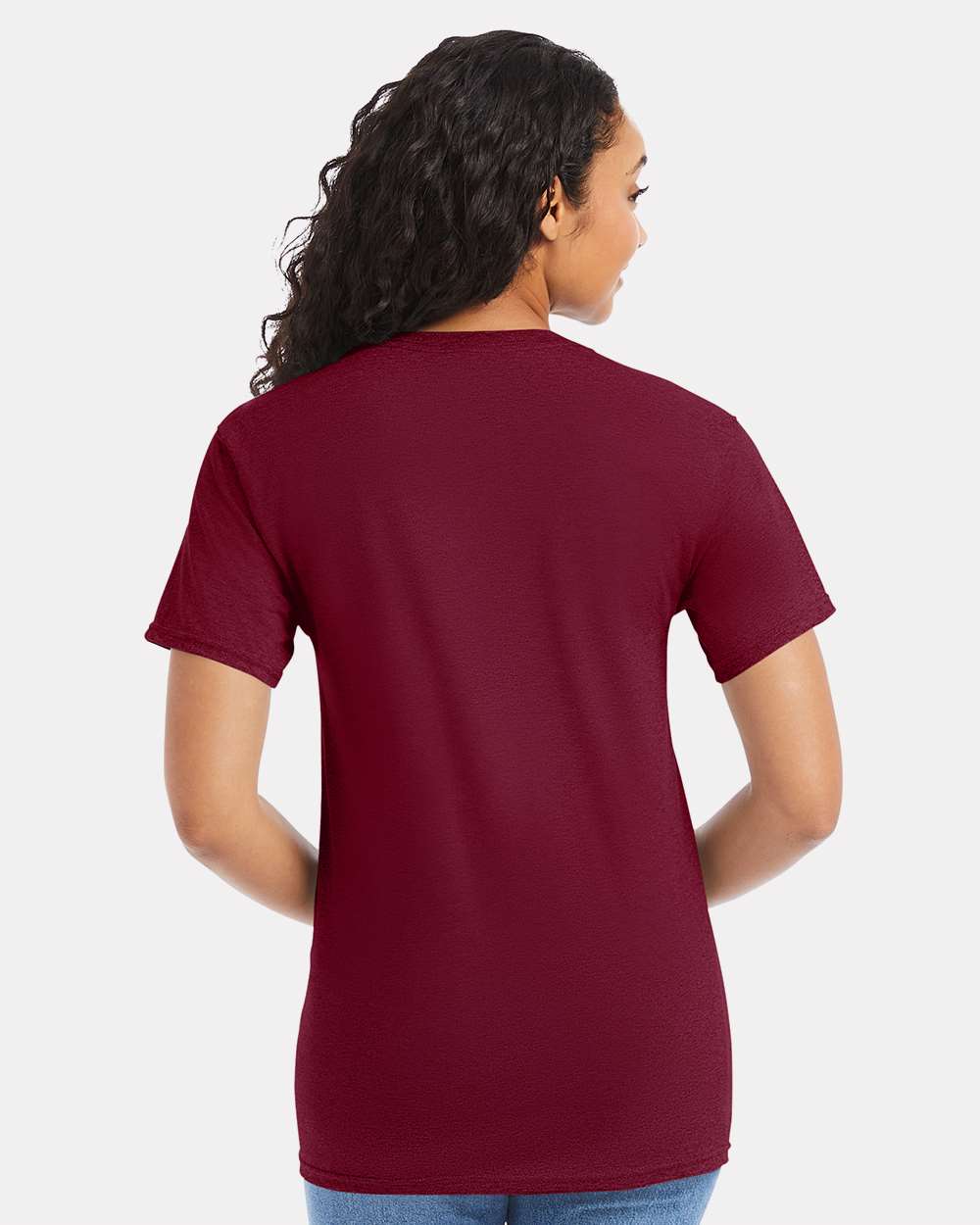 Essential-T T-Shirt - OnModelBack - B00000553 - Athletic Cardinal
