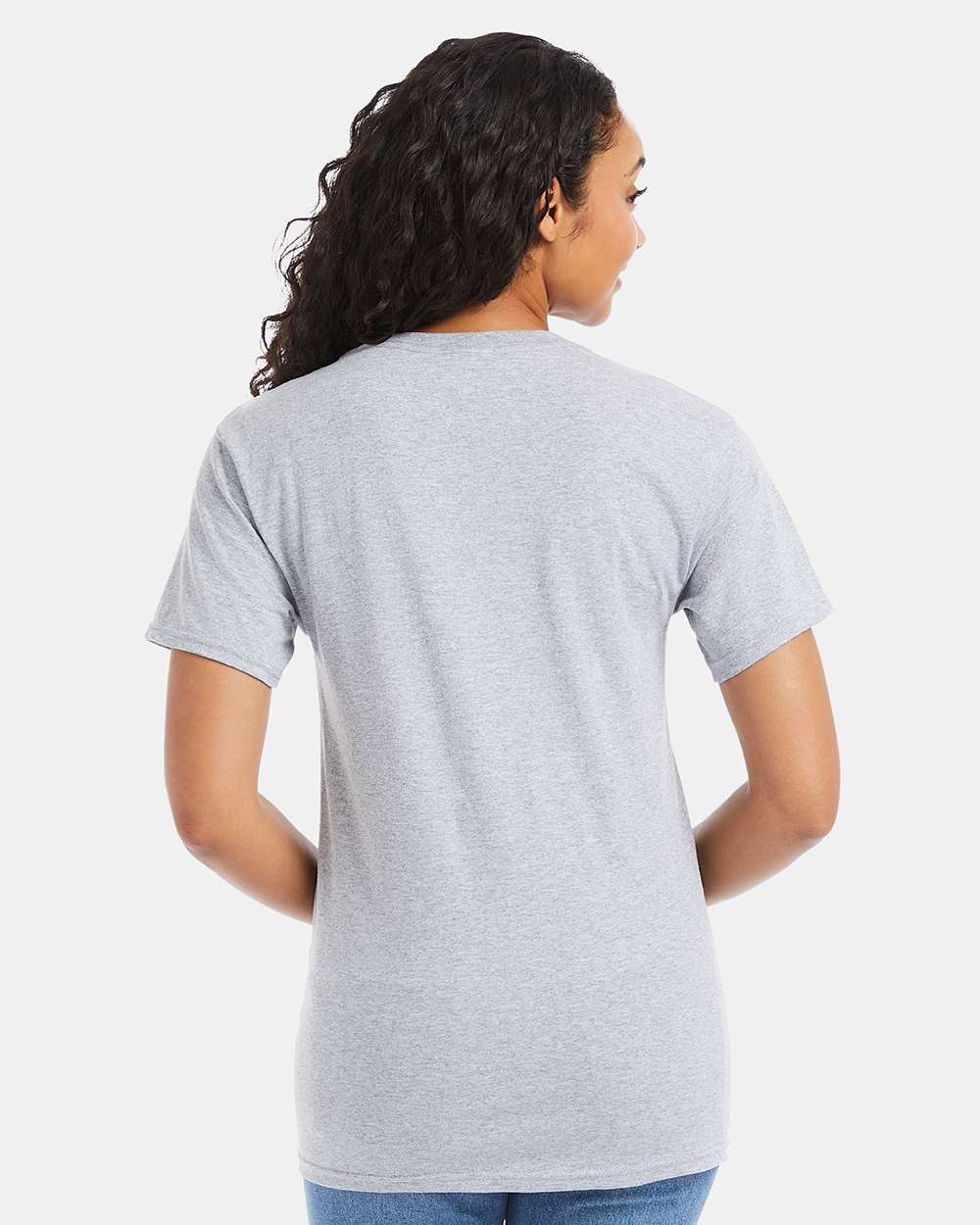 Essential-T T-Shirt - OnModelBack - B00000583 - Light Steel