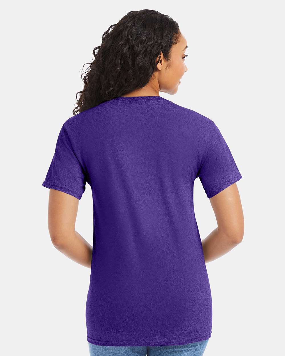 Essential-T T-Shirt - OnModelBack - B00000673 - Purple
