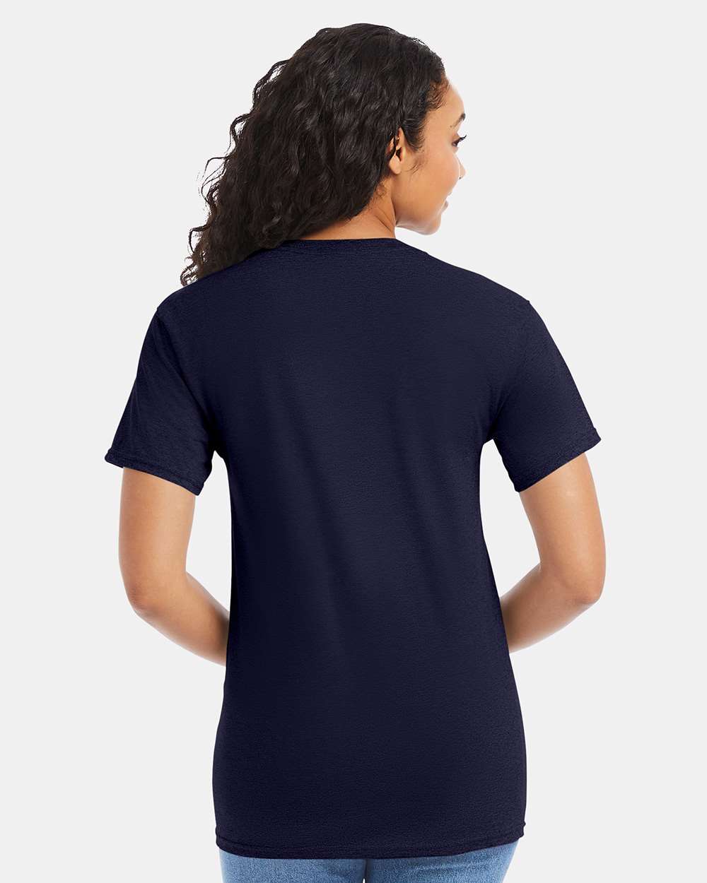 Essential-T T-Shirt - OnModelBack - B00000683 - Athletic Navy