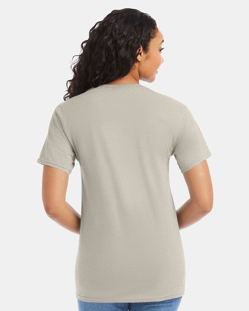Essential-T T-Shirt - OnModelBack - B00000733 - Sand