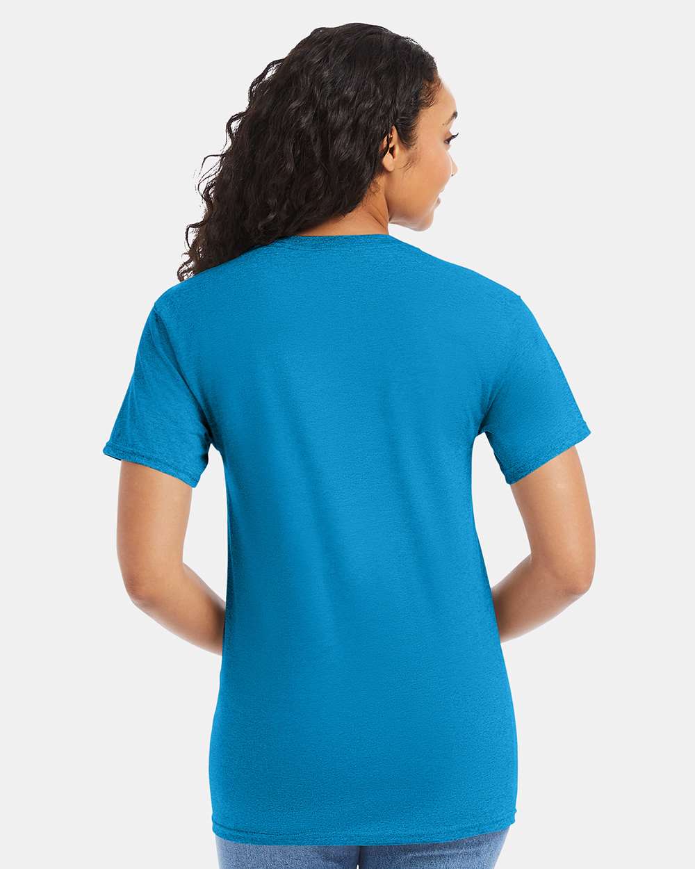 Essential-T T-Shirt - OnModelBack - B00000773 - Teal