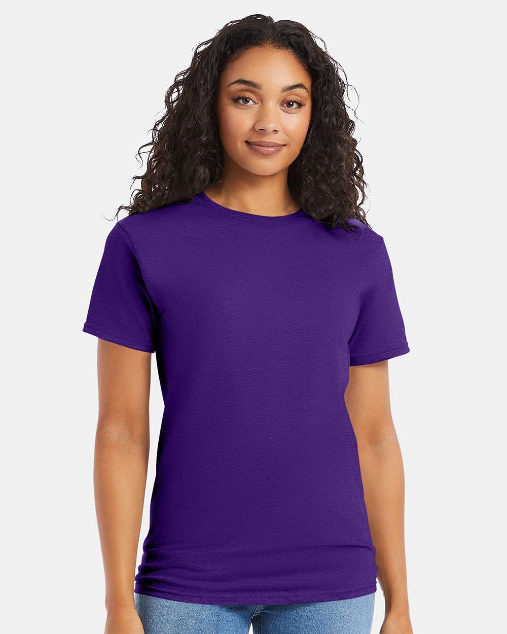 Essential-T T-Shirt - OnModelFront - B00000033 - Athletic Purple