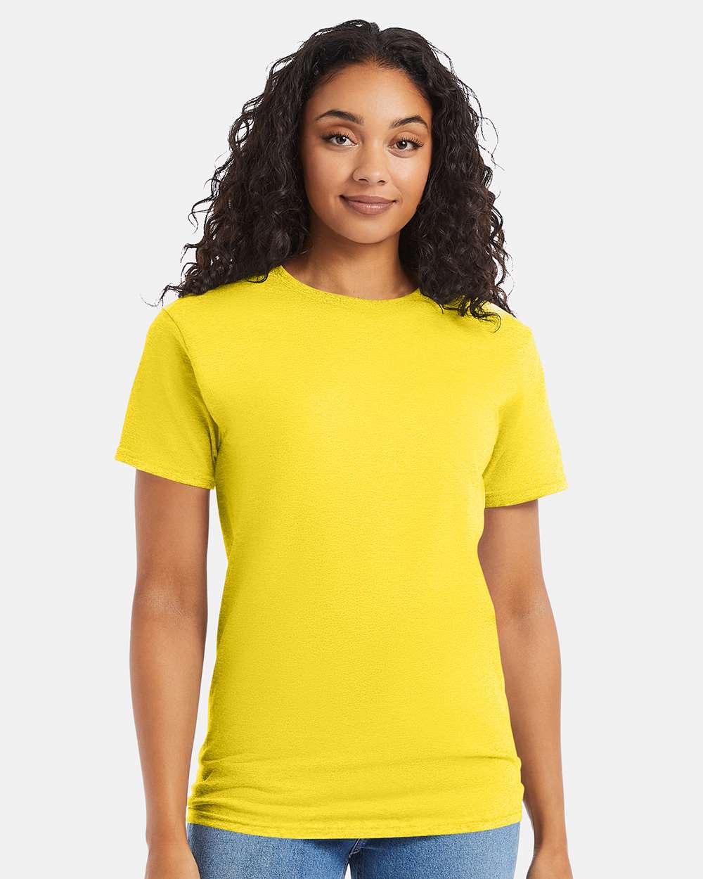 Essential-T T-Shirt - OnModelFront - B00000303 - Athletic Yellow