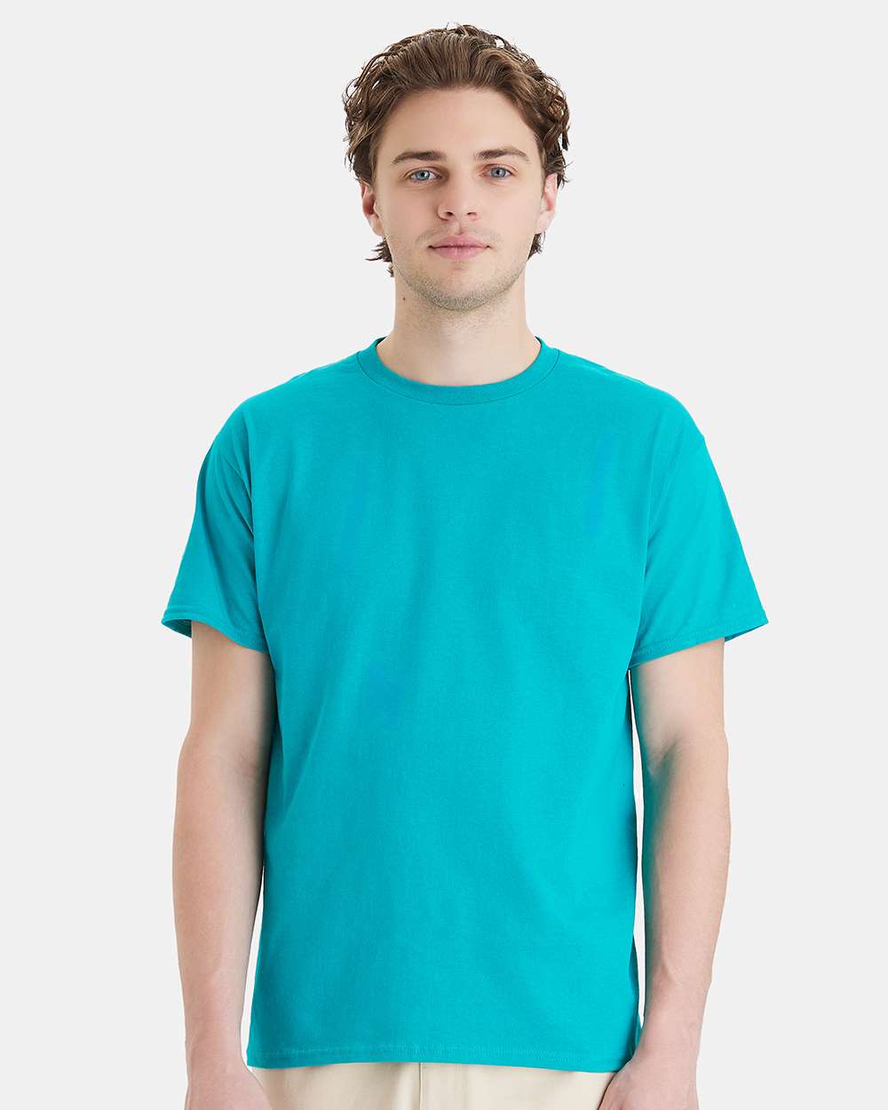 Essential-T T-Shirt - OnModelFront - B00000353 - Athletic Teal