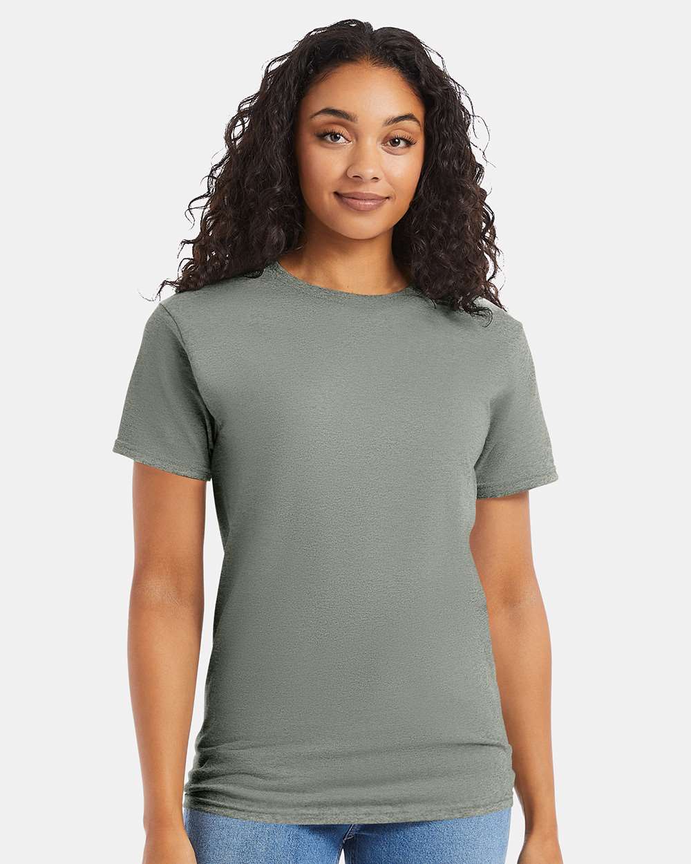 Essential-T T-Shirt - OnModelFront - B00000393 - Stonewashed Green