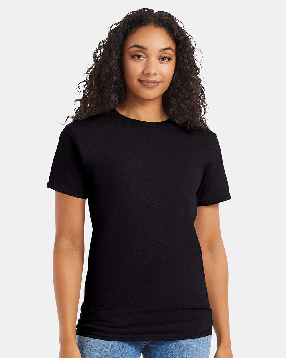 Essential-T T-Shirt - OnModelFront - B00000503 - Black