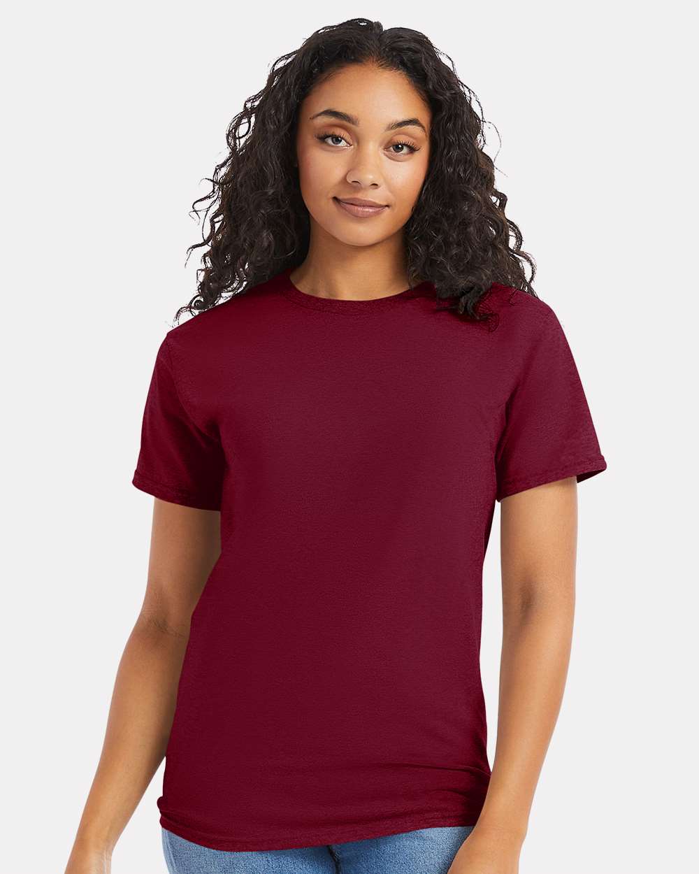 Essential-T T-Shirt - OnModelFront - B00000553 - Athletic Cardinal