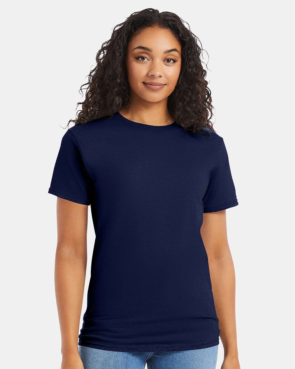 Essential-T T-Shirt - OnModelFront - B00000653 - Navy