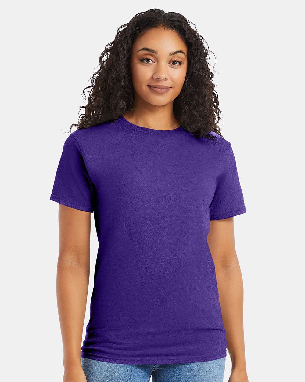 Essential-T T-Shirt - OnModelFront - B00000673 - Purple