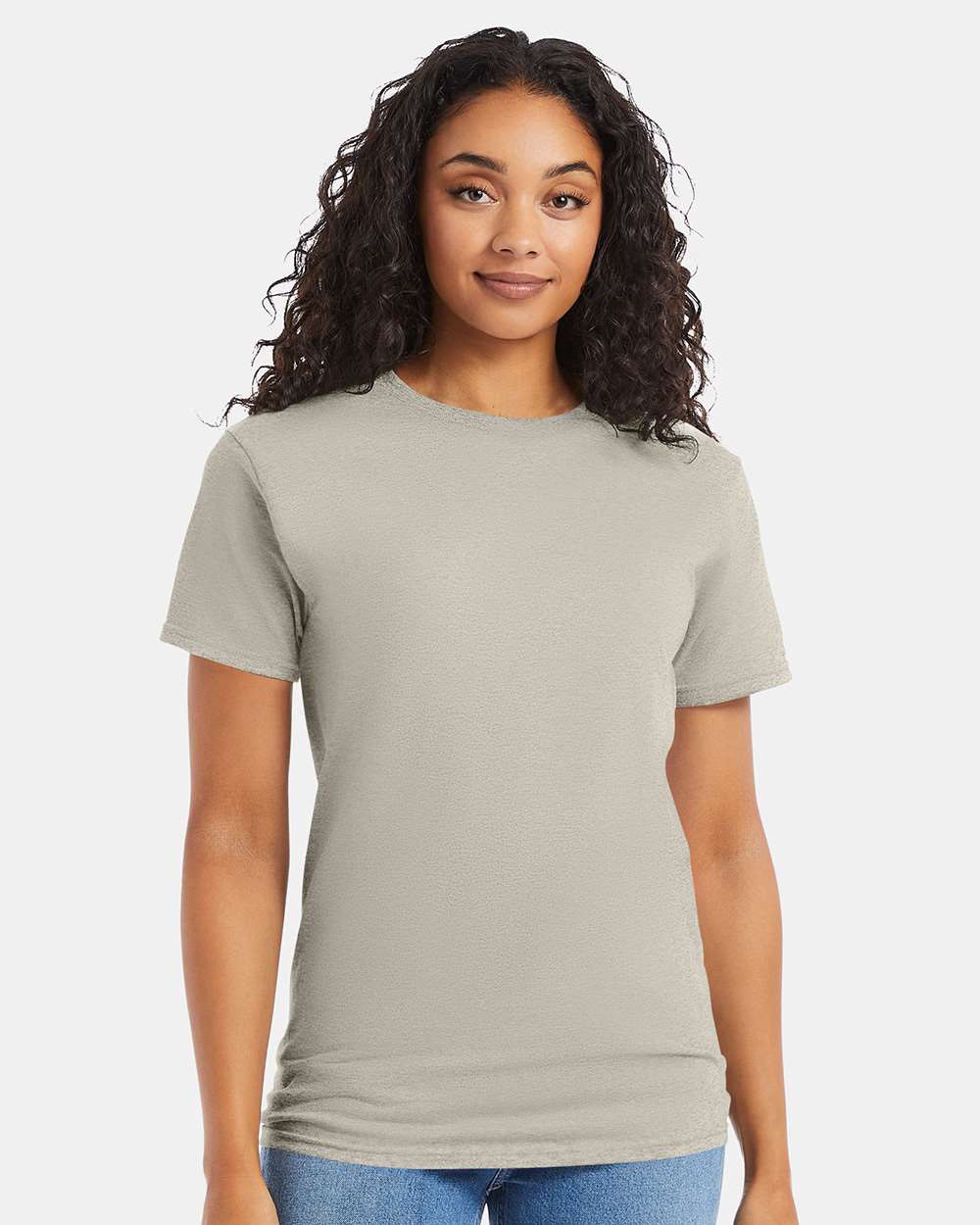 Essential-T T-Shirt - OnModelFront - B00000733 - Sand