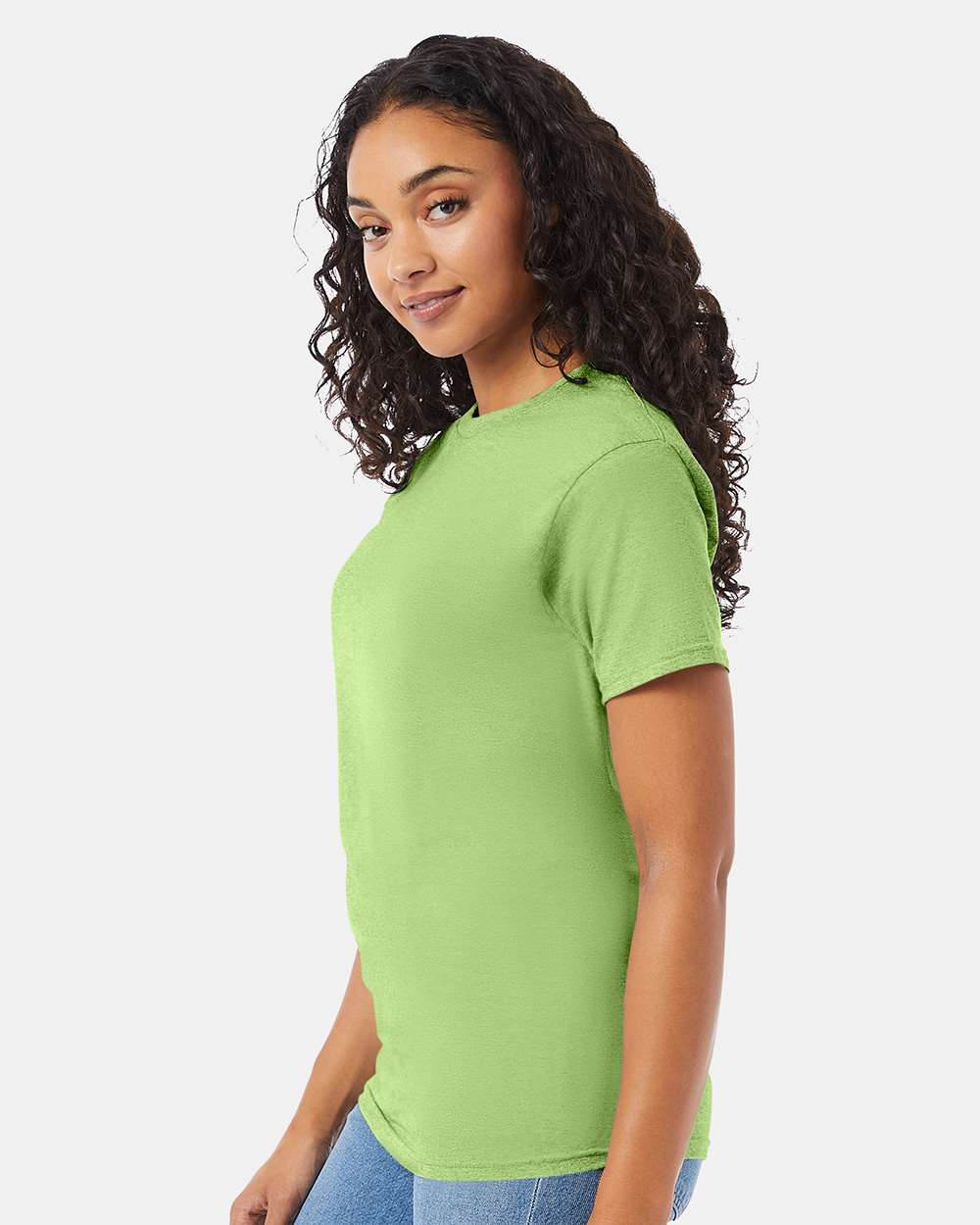 Essential-T T-Shirt - OnModelSide - B00000173 - Lime