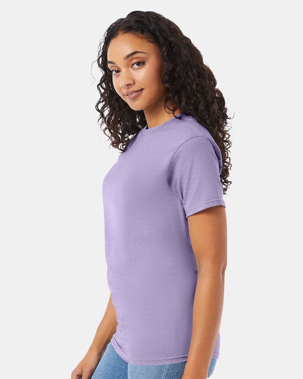 Essential-T T-Shirt - OnModelSide - B00000213 - Lavender