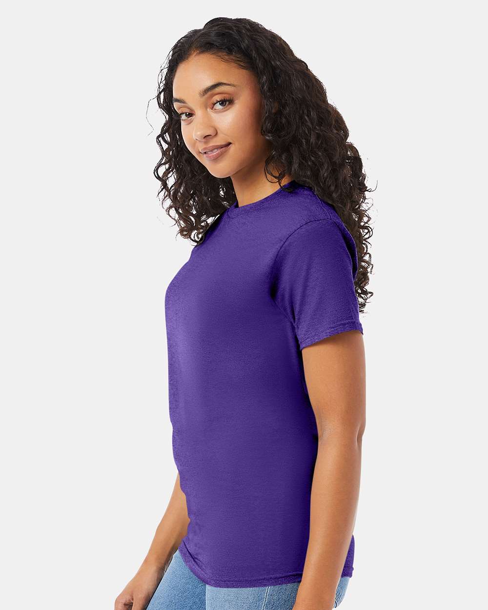 Essential-T T-Shirt - OnModelSide - B00000673 - Purple