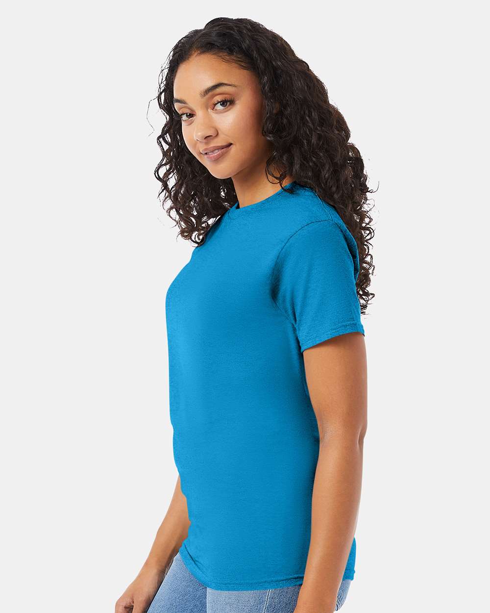 Essential-T T-Shirt - OnModelSide - B00000773 - Teal