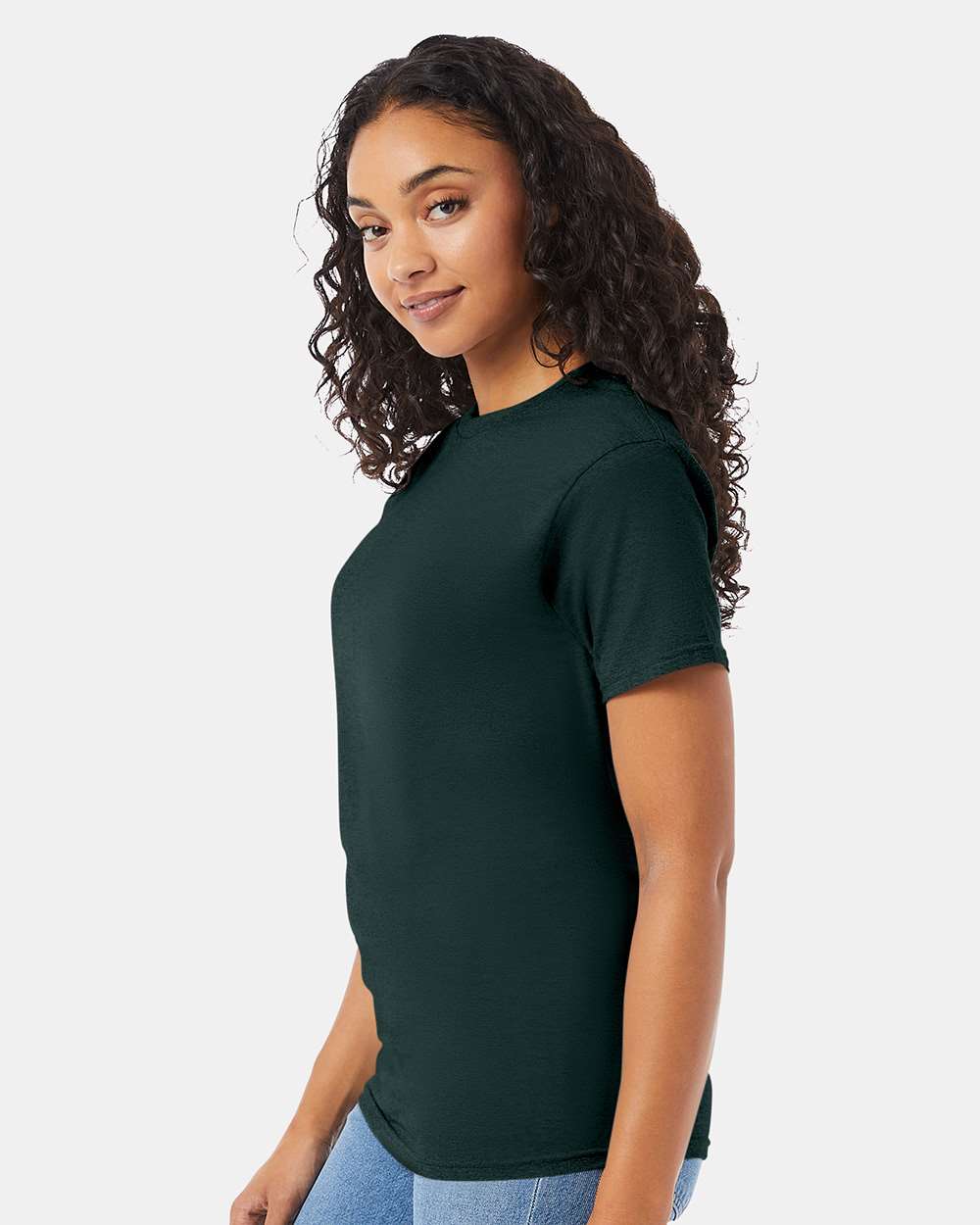Essential-T T-Shirt - OnModelSide - B00000873 - Deep Forest