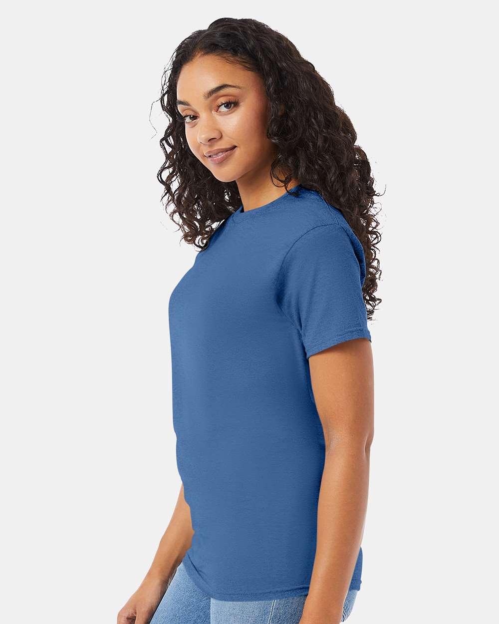 Essential-T T-Shirt - OnModelSide - B00000983 - Denim Blue