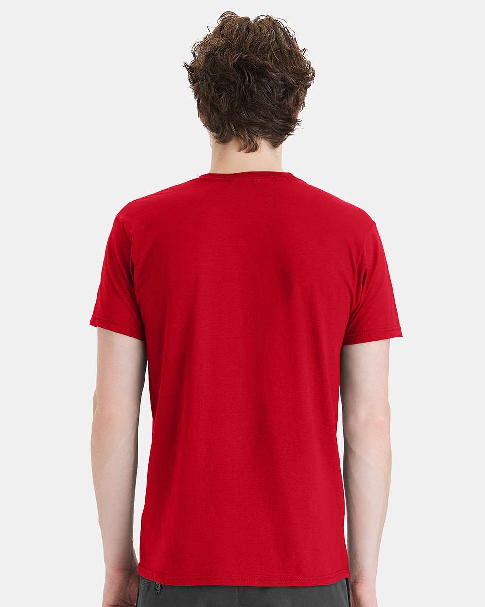 Unisex Perfect-T DTG T-Shirt - OnModelBack - B11400703 - Athletic Red